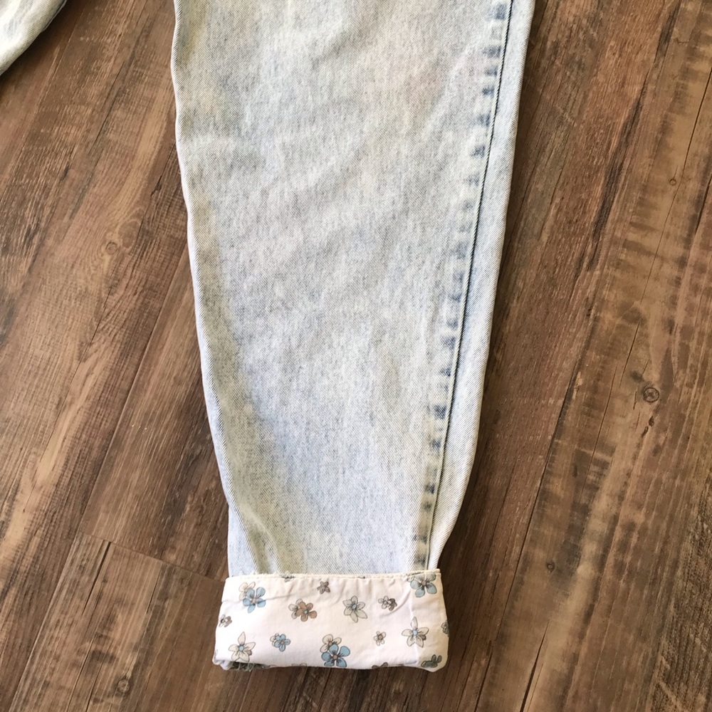 VINTAGE 1980’s STEFANO ACID WASH DENIM JEANS with Shoulder Straps (OverAlls) 🩷 - Picture 5 of 7